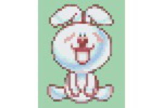 Rabbit One [1] Baseplate PixelHobby Mini-mosaic Art Kit